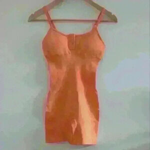 AMAZON | Women's Orange Henley Spaghetti Strap Short Active  Jumpsuit